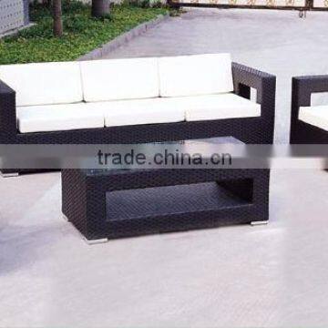 2015 Modern Rattan Outdoor Furniture - Rattan Sofa Set= 2 single seat + 1 loveseat + 1 coffee table