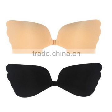 Ideal fashions LALA butterfly Silicone Invisible Breast Pad Strapless Adhesive Bra Underwear Bag wholesale bra factory bra