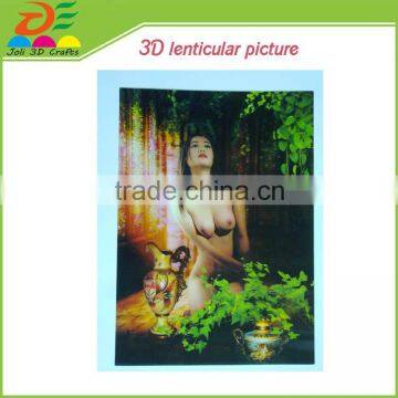 hot selling 3d lenticular nude girl poster