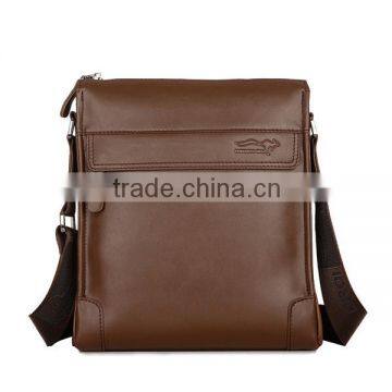 Mens Laptop Messenger Bag Genuine Leather Sling Shoulder Bag photo-4