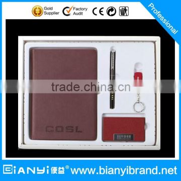 4 in 1 business card holder and pen gift set with USB flash driver and notebook promotion gift set                        
                                                Quality Choice