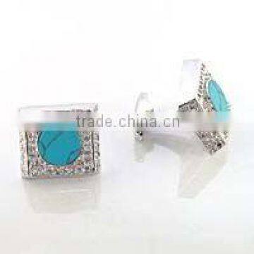 Fashion Blue Men's CZ Cufflinks