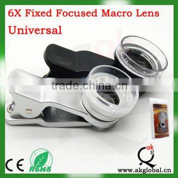 Hot Selling Mini Universal 6X Macro Lens for mobile phones