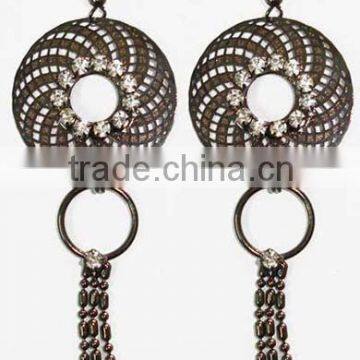 Fashion earring two rings