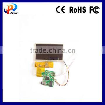 4.3 inch lithium battery supported lcd video player with buttons
