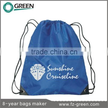 2015 Recycled promotional drawstring backpack shoe bag