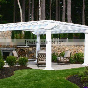 recycled backyard outside hollow composite wood decking wpc decking pergola cover