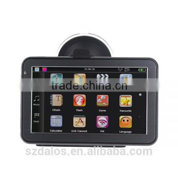 IPX5 waterproof design bluetooth 4GB Internal memory smart car gps navigation with multimedia player