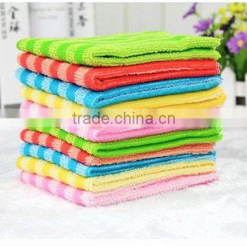 Stripe microfiber cleaning cloth