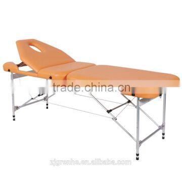 Aluminum massage table , Aluminum portable massage table with backrest