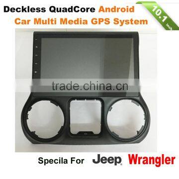 quad core android 5.1 car radio gps multimedia player system for jeep Wrangler with SWC Canbus bluetooth