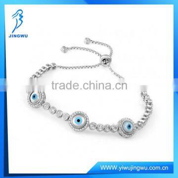 Fashion 925 Sterling Silver Designer Evil Eye Tennis Bracelet