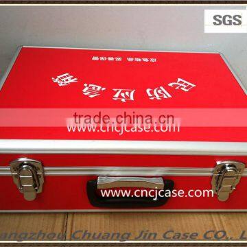 hot sale red portable tool case,aluminum box