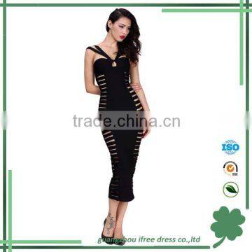 newest most popular sexy strap hollow out bodycon good strect one piece bandage women wear