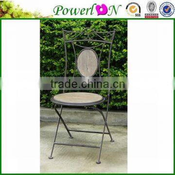 Competive Price Antique Design Cheap Round Shape Folding Chair For Patio Park J23M TS05 X11 PL08-34251