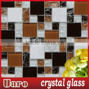 Brown and Black Glass Stone Texture Mosaic