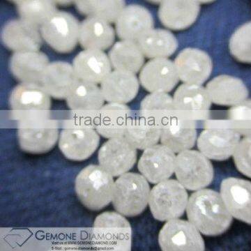 OPAQUE CLARITY NATURAL LOOSE WHITE FACETED DIAMOND BEADS FOR CHAIN AT CHEAP PRICE