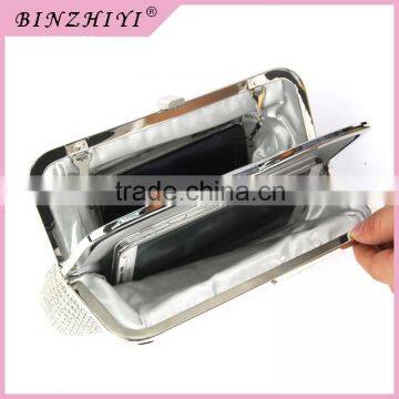 Metal Frame Designer Patterns Women Crystal Clutch Bags photo-2