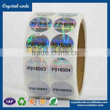 Tamper evident Anti-counterfeiting VOID warranty packaging normal hologram label