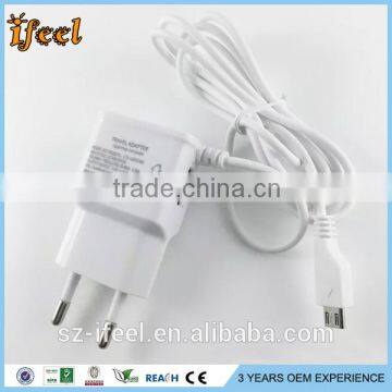 2016 Hot sale Original OEM Power Adapter N9100 2.1A EU Wall Charger with 1M USB Data Cable