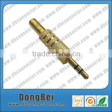 Gold Plated Audio Connector High Quality Copper Metal Mini Banana Plug