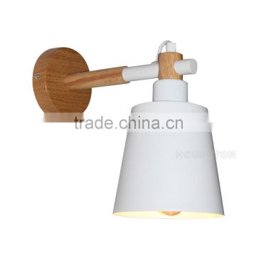 European wood base iron wall lamps cheap,Iron wall lamps cheap,Wall lamps cheap W3074