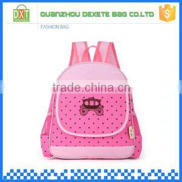 Bright canvas material china cute girls school backpack