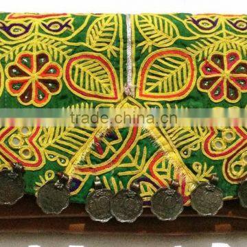 Gypsy Hippie Vintage Banjara Clutch Purse Vintage coins decoration wallet purse