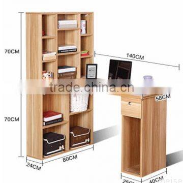 combination home computer study desk with bookshelf office table