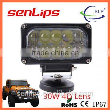 30W REC cool lens for motorcycle led lights waterproof led work light for offroad trucks