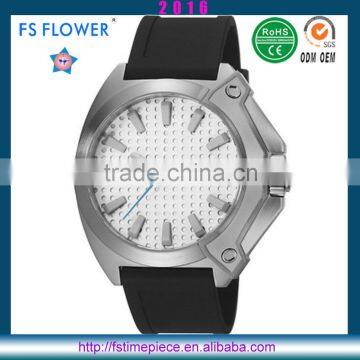 FS FLOWER - Fashion Men Watch Quartz Watch Silicone Wristband Watch