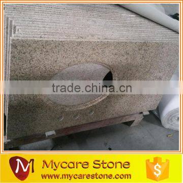 wholesales Hotel bathroom yellow granite vanity top