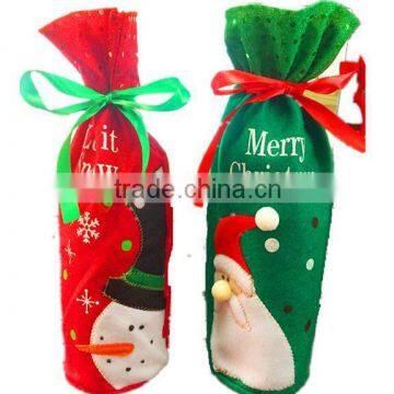 Santa Claus Sheath Gift Sheath CHAMPAGNE Sheath ,bottle Use Ather Christmas Sheath 13*32cm