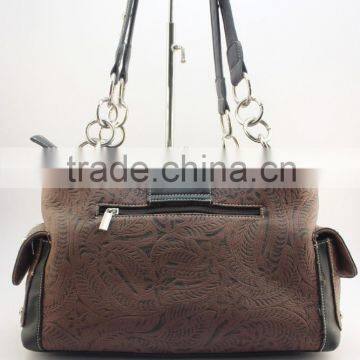 Concealed Carry Western Rhinestone Buckle Shoulder Handbags On Sale photo-3