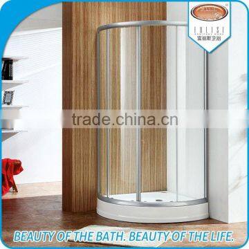 Deluxe sector straight sliding glass shower cabinet / shower enclosure