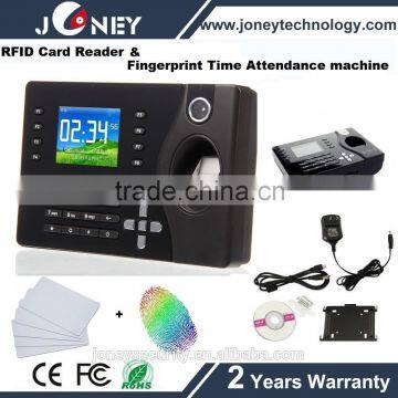 2.4inch TFT Scrren finger print reader 2000 Fingerprint Capacity TCP/IP Real Time