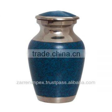 Blue Marble 3" Brass Keepsake Urn