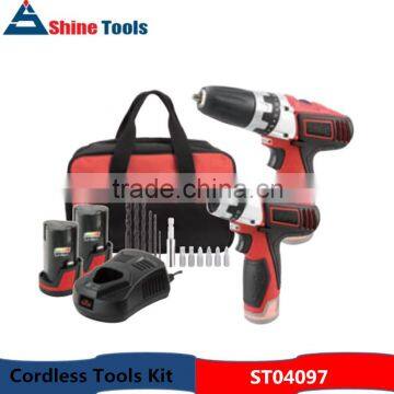 2pcs household power works cordless tools set