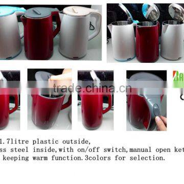 Special Model Water Tea Boiler Water Urn 1.7 Liters 1500W 304 S/S Electric Kettle photo-5