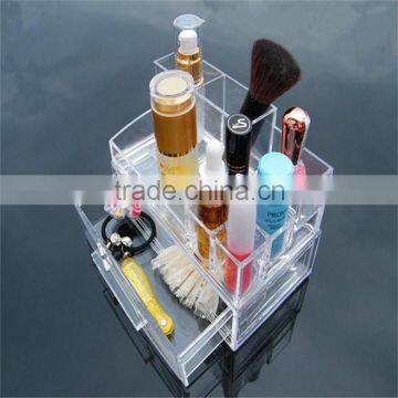 Factory price High qulity acrylic makeup organizer with dividers