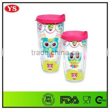 China Supplier 24 Ounce plastic insulated tumblers wholesale for cold drink