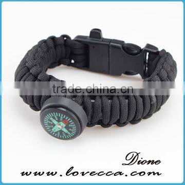 Men's paracord survival bracelet camping bracelet