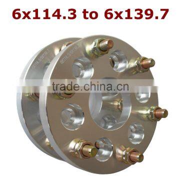 Alloy aluminum T6061 wheel spacer 6x114.3 to 6x139.7 for NAVARA