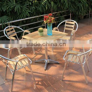 ZT-1042C aluminum patio square wooden chair