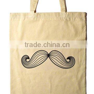 Cotton bag mustache