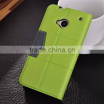 for HTC series HTC M7 dull polish leather phone case