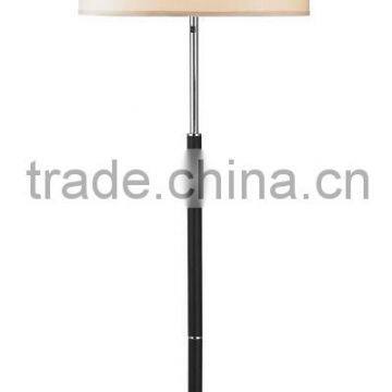 Floor Lamp with chrome finish with linen fabric shade