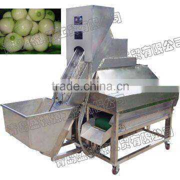 onion peeling machine/onion skin peeler without root cutting/onion skin stripper/skin remover