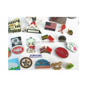 flashing cartoon character round button badge
