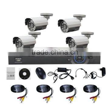 -4CH POE DVR 960P AHD Analog Camera Kits